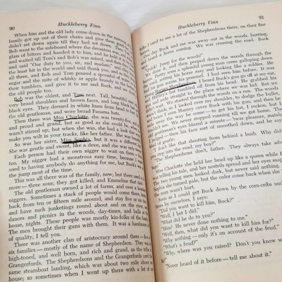 1958 Adventures Of Huckleberry Finn by Mark Twain Riversides Edition A15 Book SC - Picture 14 of 17